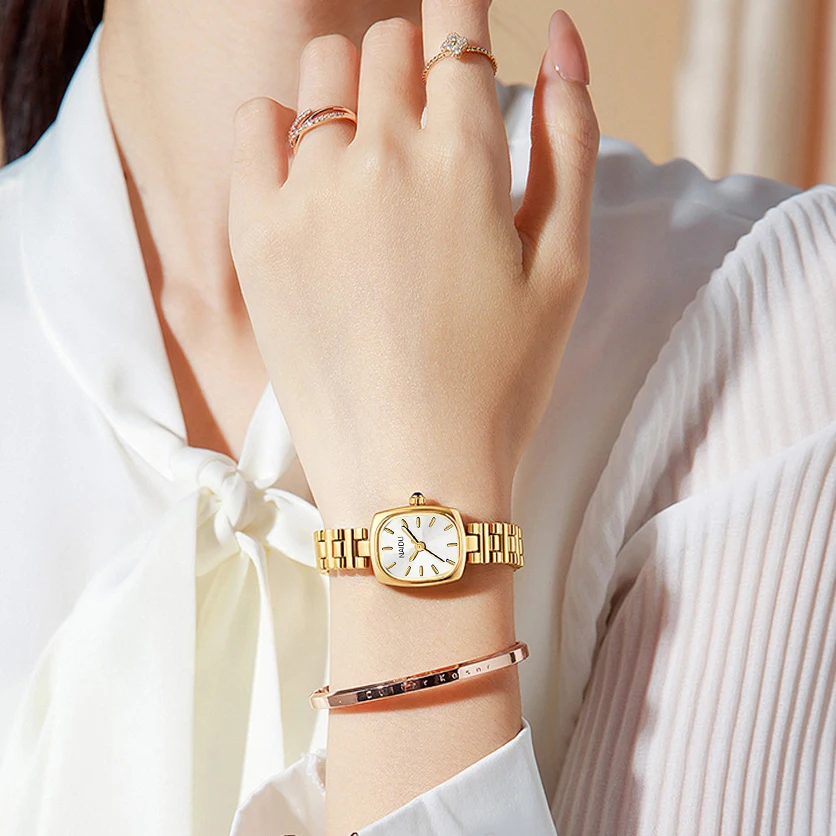 New Arrival Elegant Quartz Watch Women Fashion Casual Stainless Steel Bracelet Dress Wristwatch ladies Gifts Hot Sale