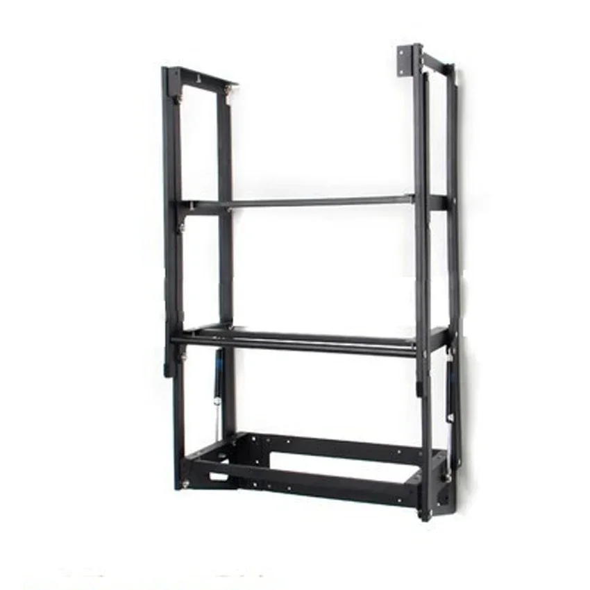 

Furniture Telescopic Wall-mounted Folding Table Hardware Accessories Cold-rolled Steel Rack 60W*120L*73H bear 80KG