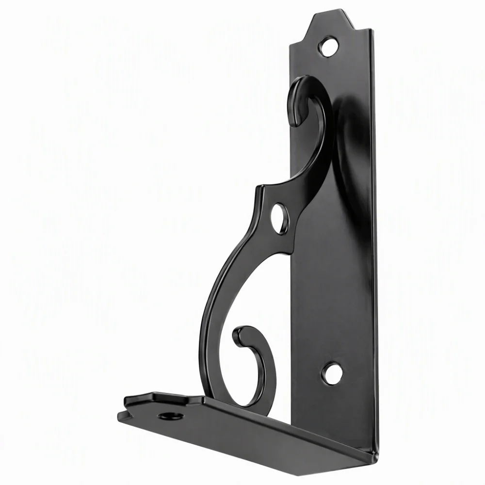 4pcs Durable Cast Iron Shelf Brackets L Shape Heavy Duty Shelf Support Wall Mount Shelf Support Kitchen
