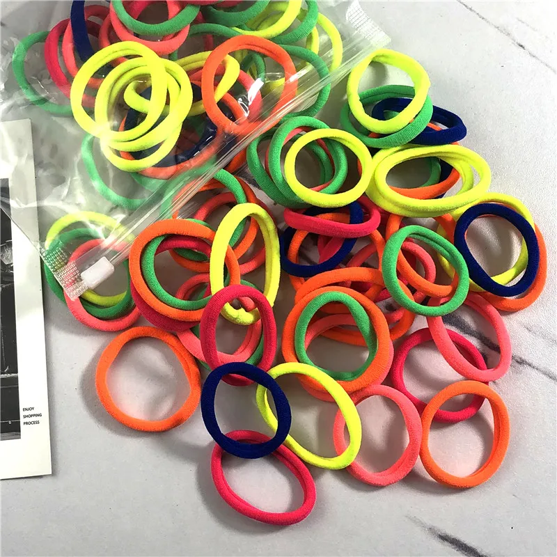 20/50 Teile/satz Haarbänder für Frauen Mädchen Grundlegende Haar Gummi Krawatten Seile 4 cm Einfache Elastische Stirnband Haar Zubehör pferdeschwanz Halter – Detail 10