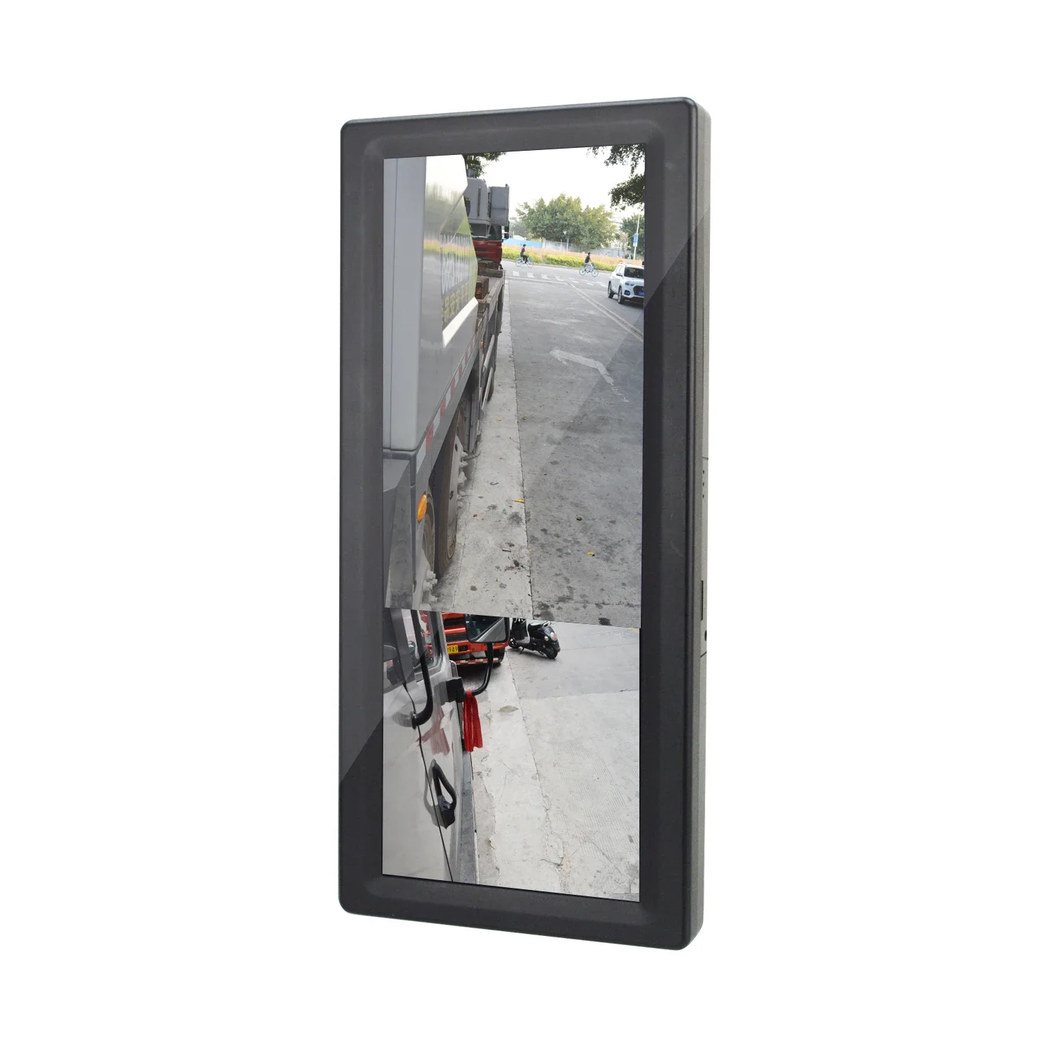 12.3 Inch Electronic Reversing Mirror Dual Lens    Blind Spot   ing System for Bus Truck Replacement Traditional Mirror