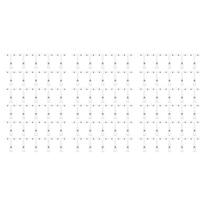 

BAAJ-90 Pcs Label Holders Sign Clip, Plastic Clear Rotatable Sign Clips, Merchandise Sign Display Clip, Price Tag Clamp