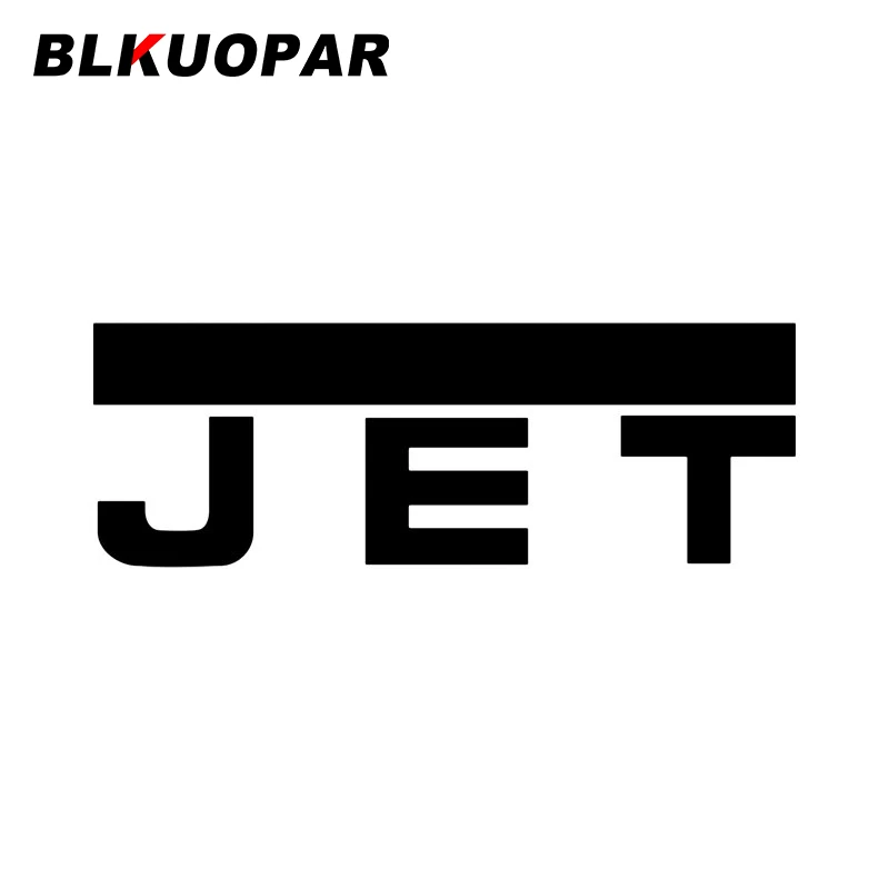Blkuopar Jet Auto Sticker Zonnebrandcrème Creatieve Modieuze Gestanst Originele Decals Waterdichte Grappige Krasvast Auto Accessoires