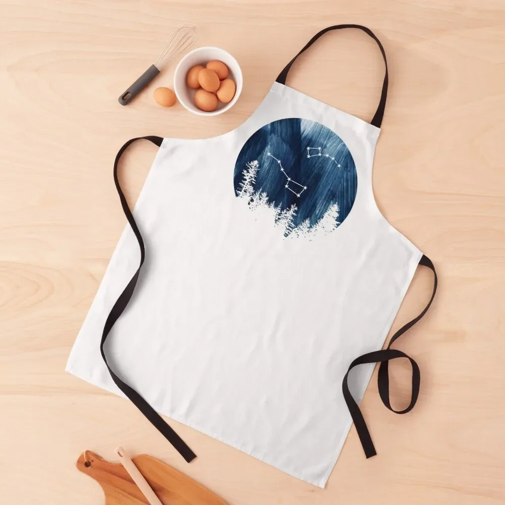 

Big Dipper / Stars design Apron cook wear waiter Chef Uniform Woman Kitchen New 2022 Year Apron
