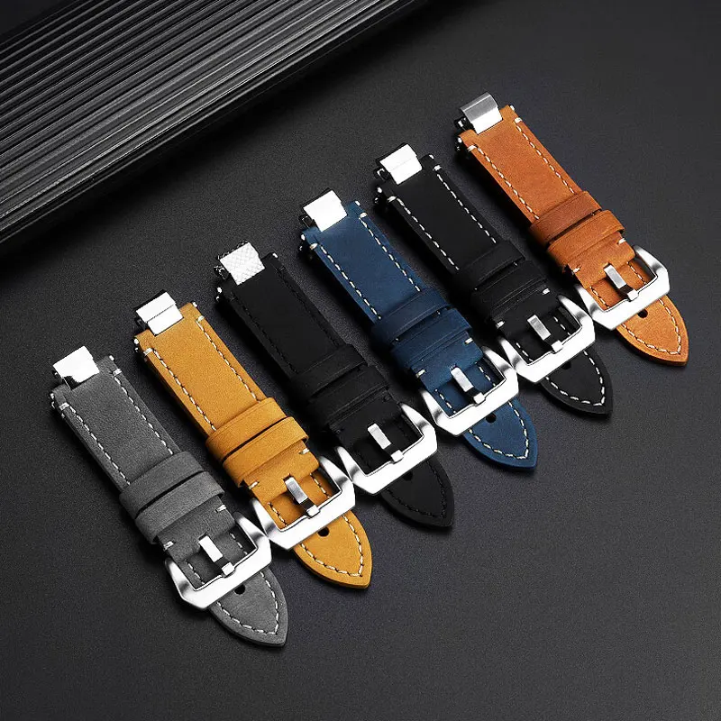 MTG-B3000 cowhide watchband men's Bracelet for Casio MTG-B3000B/D/BD series modified quick release retro cowhide watch strap