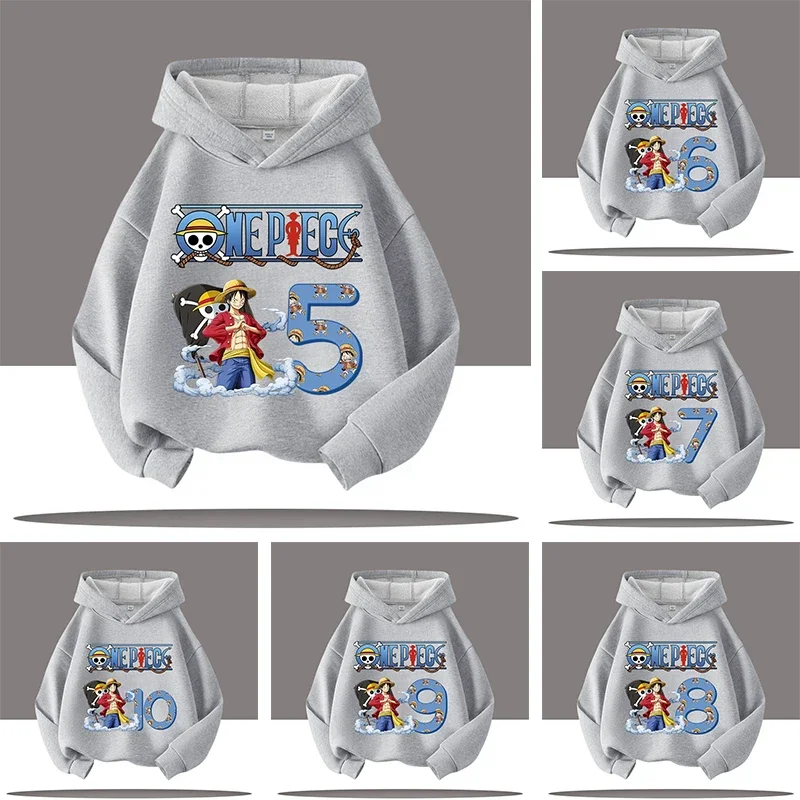 

New 3-12 year old boys' sports shirt, One Piece children's hooded shirt with digital cartoon prints, casual long-sleeved shirt