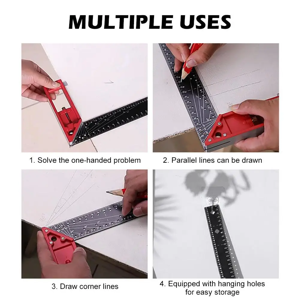 Measuring Right Angle Ruler 45° Corner Measuring Tape Multi-angle measuring ruler-high quality professional measuring tool