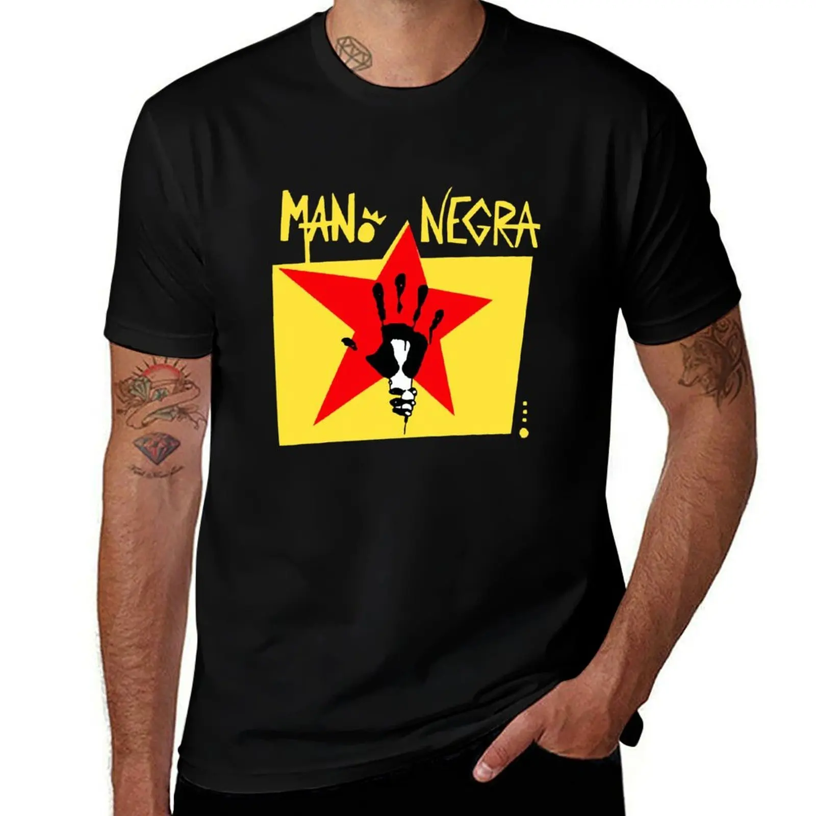 Mano Negra Cool Vintage T-Shirt Simple Print Design T-Shirt
