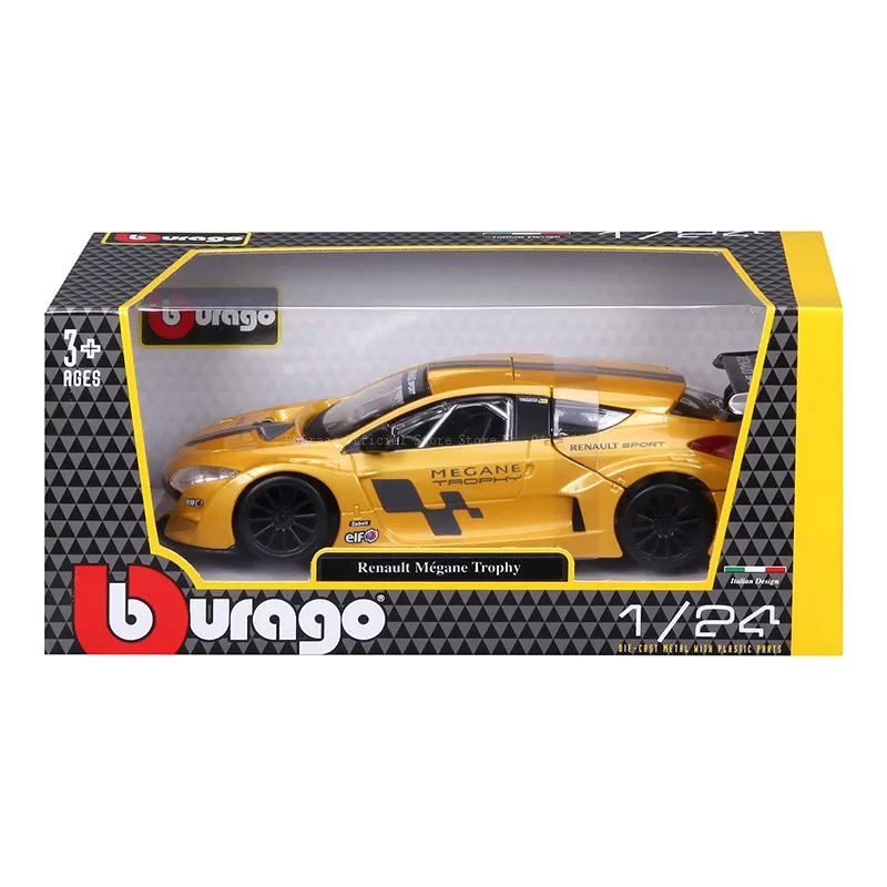 Bburago 1:24 Scale Renault Megane Trophy alloy racing car Alloy Luxury Vehicle Diecast Cars Model Toy Collection Gift