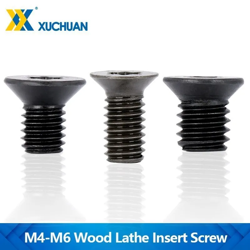 

Insert Screw Replaces Carbide Inserts 10pcs M4 M5 M6 CNC Lathe Tools Wood Lathe Turning Tool Carbide Insert Cutter Screw