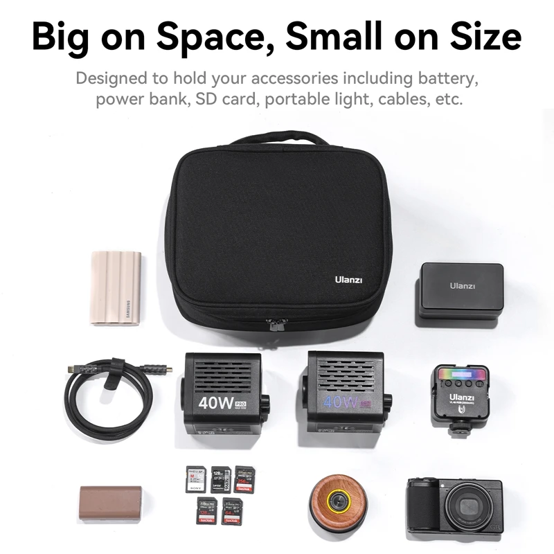 Ulanzi OM-02 uniwersalne akcesoria torba do przenoszenia z wyjmowaną przegrodą wodoodporną torba fotograficzna do akcesoria do aparatu