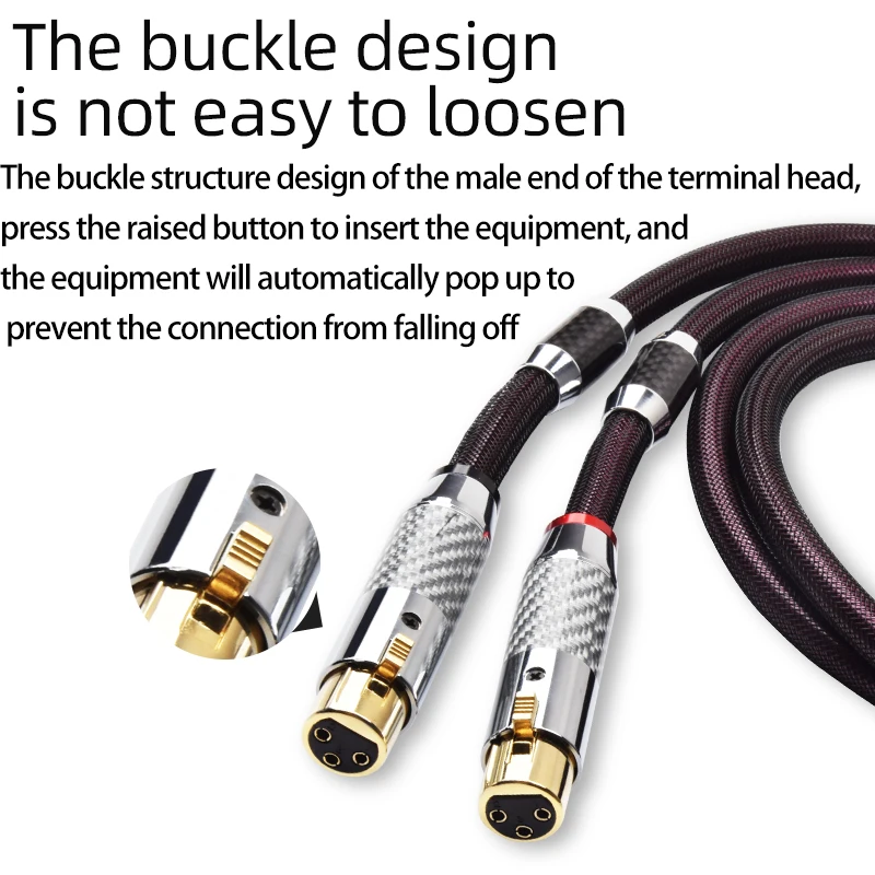 ATAUDIO زوج واحد من كابل HiFi XLR من الفضة النقية عالي الجودة 2XLR كابل صوت ذكر إلى أنثى لميكروفون مكبر للصوت