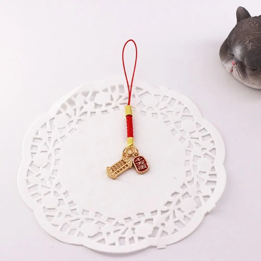 Short Chinese Style Koi Phone Chain Phone Charms Key Strap Koi Phone Lanyard Charm Lanyard Lucky Cat Phone Strap U Disk