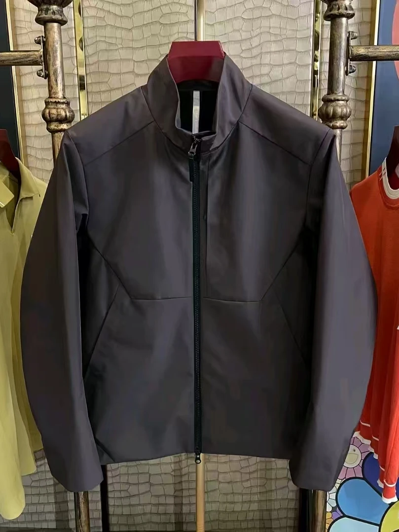 

Men's Spring Autumn New Outdoor Fashion Stand Collar Jacket Coat Stylish Versatile High-End Business Casual Long Sleeve Zipper