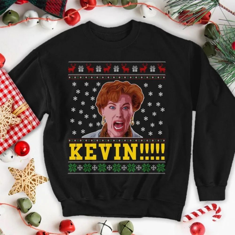 Kevin!!!!! Kate McCallister film de noël unisexe femmes sweat Kevin McCallister noël film pull garder au chaud survêtement