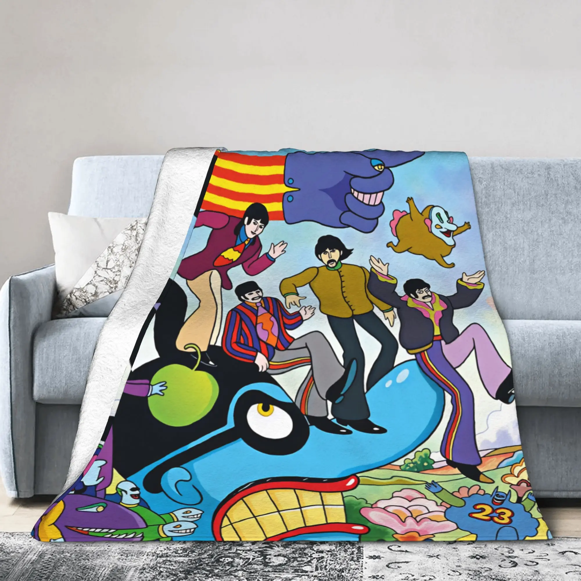Rock Band The B-Beatles Blankets  Super Warm Novelty Plush Bedding Throws For Boy Girl Outdoor Flannel Bedspread Bed Cover