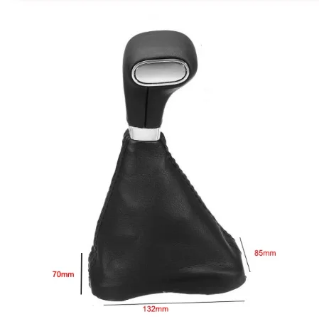 Automatische AT Auto Shift Schaltknauf Gaitor Leder Abdeckung Shifter Hebel Stick Für Skoda VW Tiguan Touran Bora Passat – Detail 4