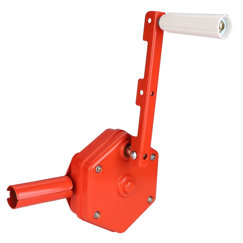 Self Locking Manual Film Coiler Device Adjustable Handle Top Mount Greenhouse Film Roll Up Plastic Film Compatible