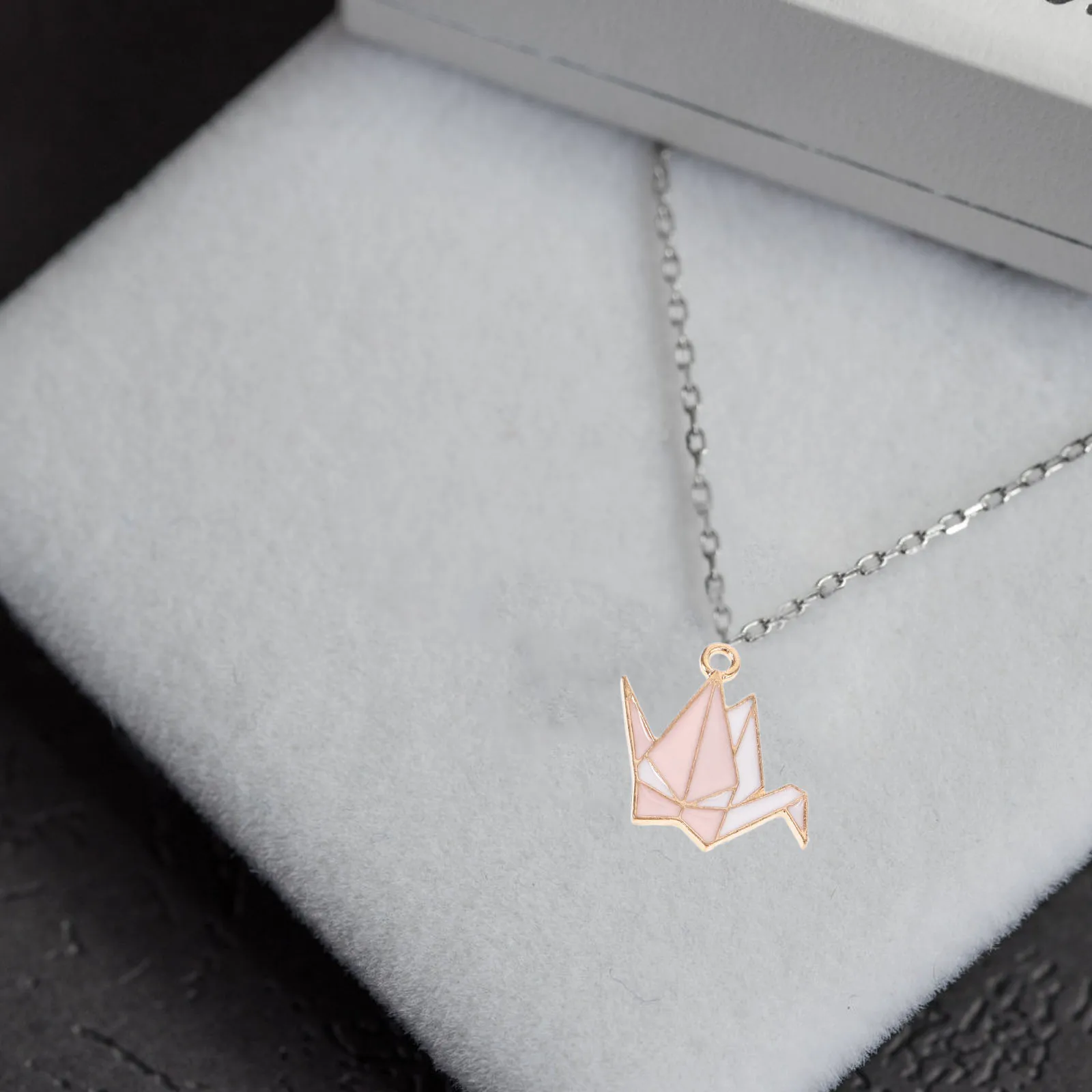 

10 Pcs Paper Crane Pendant Charms for Jewelry Making Aesthetic Zinc Alloy Accessories