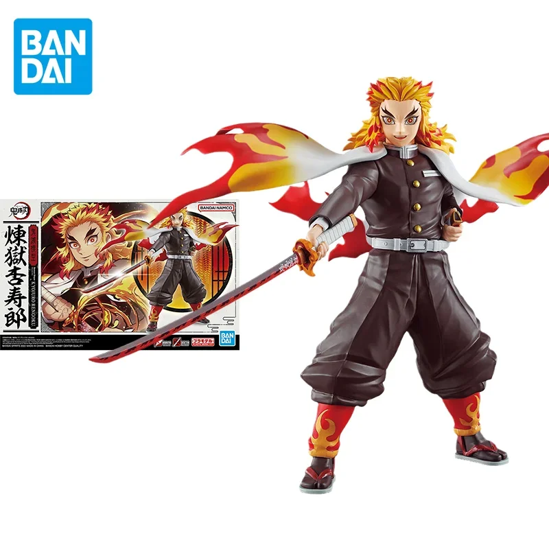 

Bandai Original Demon Slayer Anime Figure Plastic Rengoku Kyoujurou Action Figure Toys For Kids Gift Collectible Model Ornaments