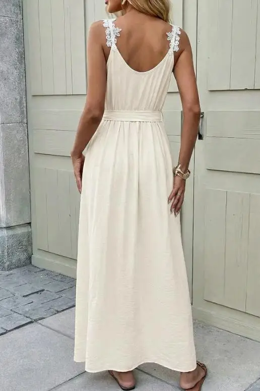 

Women's Sleeveless Camisole Skirt Dress Light Summer Elegant Fashionable 2026 New Style Mature Solid Color Slit Design