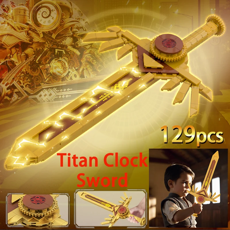 Skibidi Toilet Titan TVman Weapon Arm Blocks Model Toys Titan Drill Man TItan Clock Sword  Bricks Toys for Kid Xmas Ideas Gift