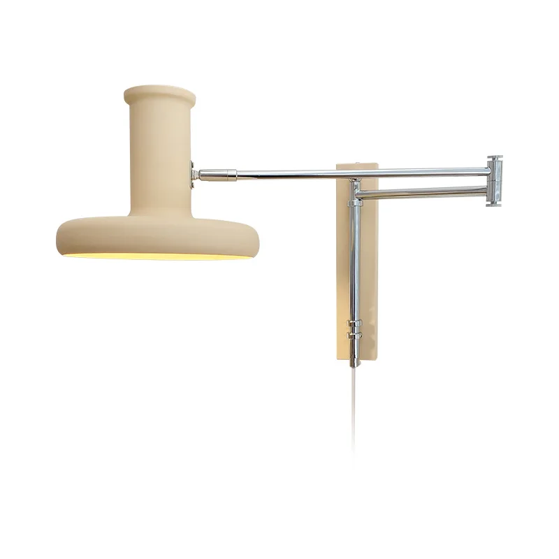 

Internet celebrity living room Nordic creative minimalist reading long arm medieval bedroom bedside wall lamp