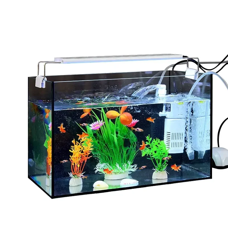 Wholesale Cheap Indoor Pet Fish Aquarium Household Fish tank for Home Table Decoration