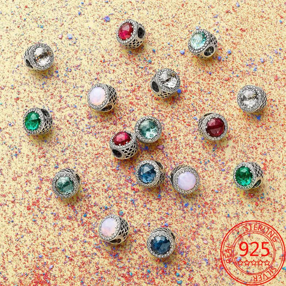 Bunte Muranoglasperlen, Glaswellen-Charm, gewelltes Glas, Charm-Perle, passend für Markenarmbänder, Damen-Schmuck aus 925er Sterlingsilber