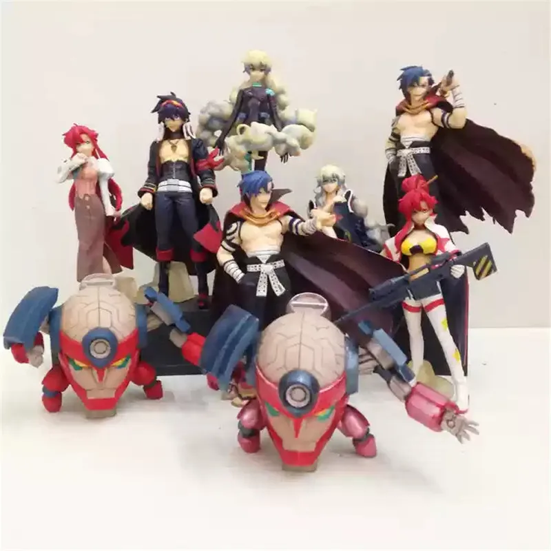 Figura de acción de dibujos animados de 8-15 cm, Tengen pa Gurren-Lagann, m