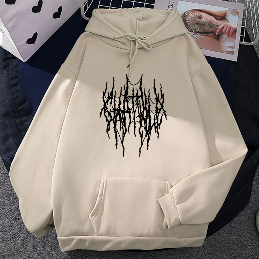 Rock Band Chat Pile Printing Hoodies Hooded Men Women Winter Warm Sweatshirts with Pocket Long Sleeve Casual Male Pullovers Boys