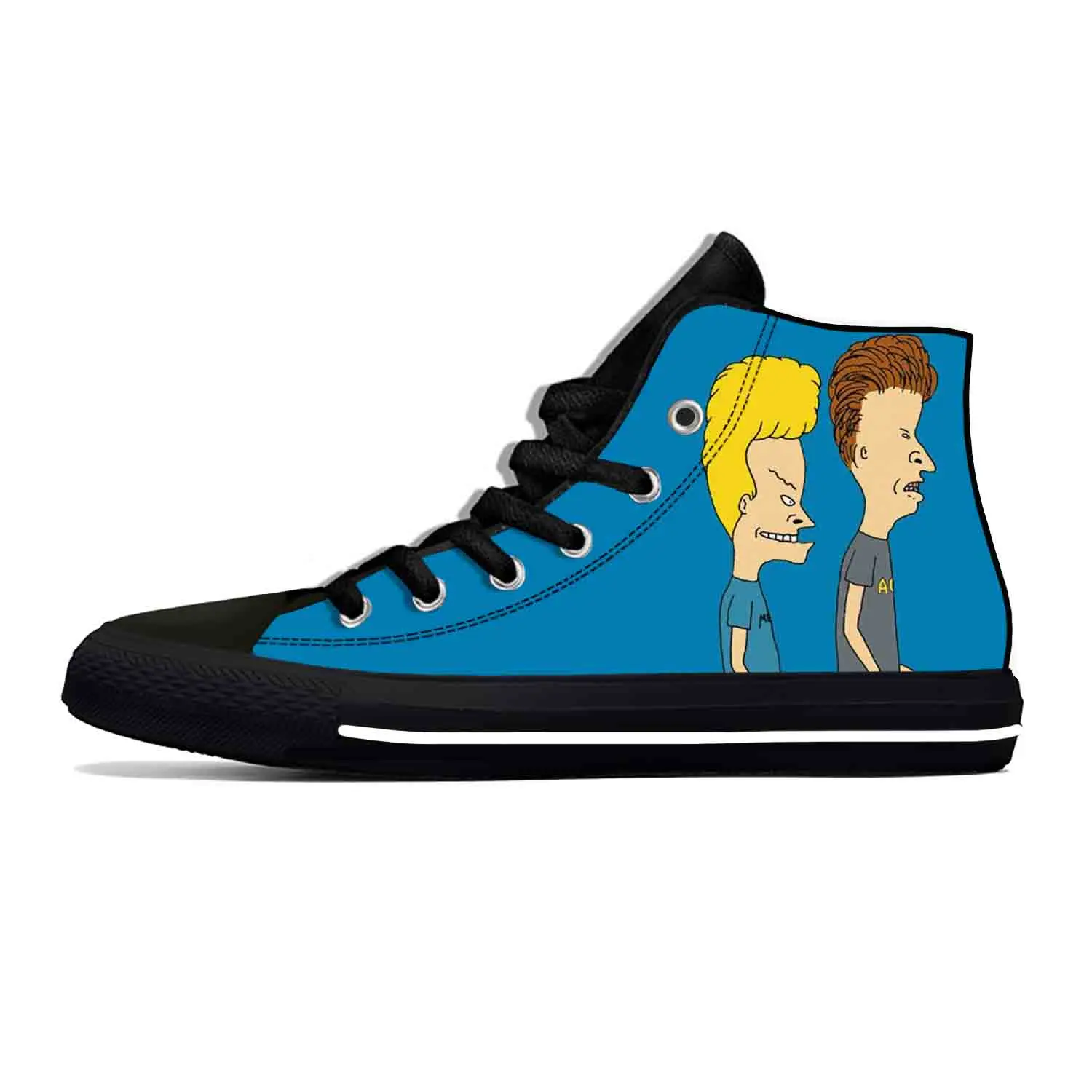 Butthead-Zapatillas de tela informales para hombre y mujer, zapatos ligeros y transpirables con estampado 3D de dibujos animados de Anime Rock, Manga, Beavis