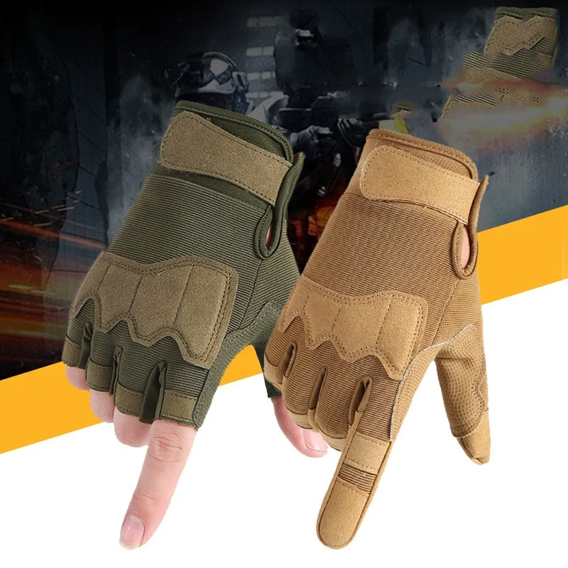 Tactical Cycling Gloves Men Women Knuckle Shell Protective Camping Gloves Motorcycle Hiking Full Finger Exercise Patrol Gloves