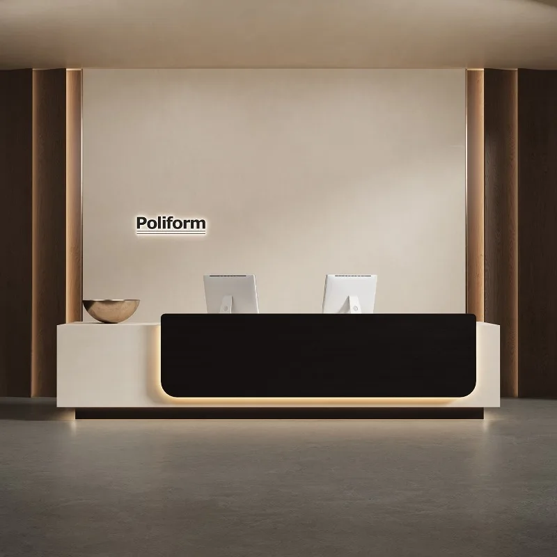 Modern Company Reception Desk Office Bar Hotel Lobby Consultation Service Desk Training Organization checkout page