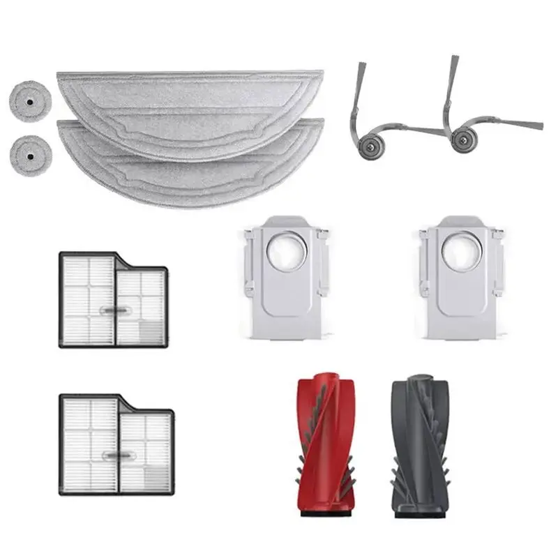 Lite-para roborock saros 10 robô aspirador de pó peças reposição acessórios rolo principal escova lateral filtro hepa mop pano poeira