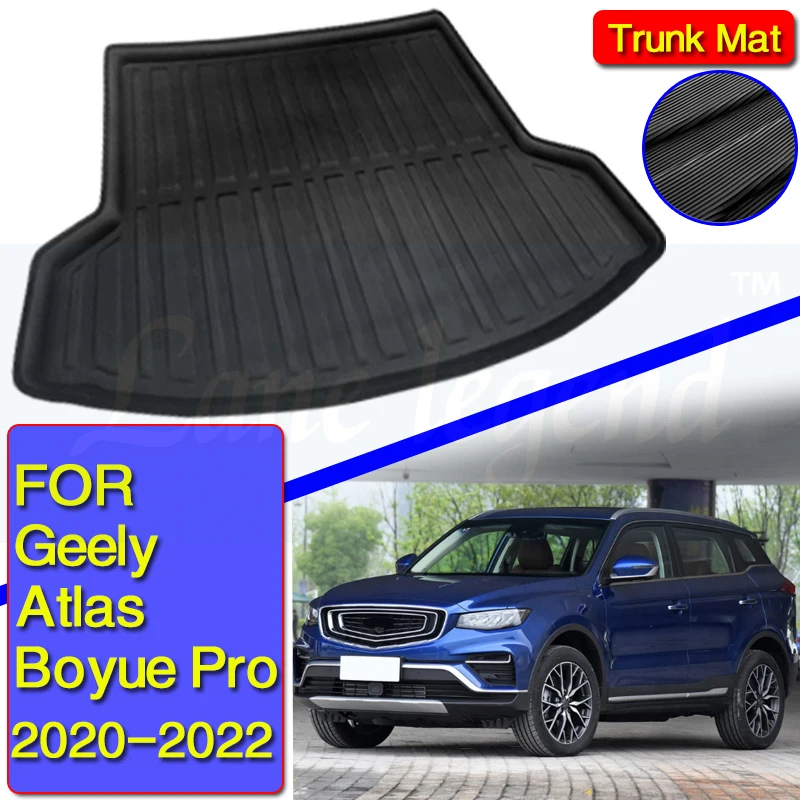 

For Geely Atlas Boyue Pro 2020-2022 Rear Cargo Liner Boot Tray Trunk Mat Luggage FLoor Carpet Tray Waterproof All Weather