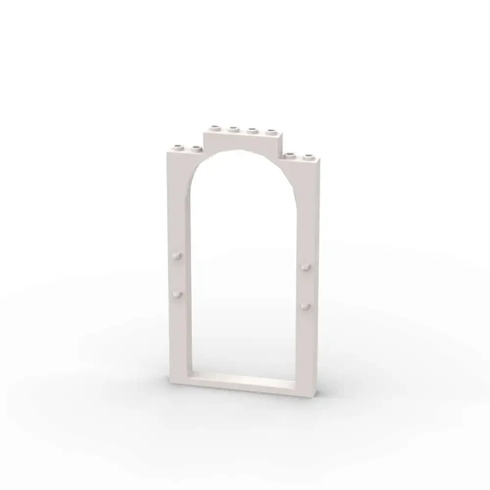 Moc 1 peça de tijolos 33227 moldura de porta 1x8x12 kit de bloco de construção arqueado casinha de castelo portão compatível brinquedos de partículas presentes para crianças