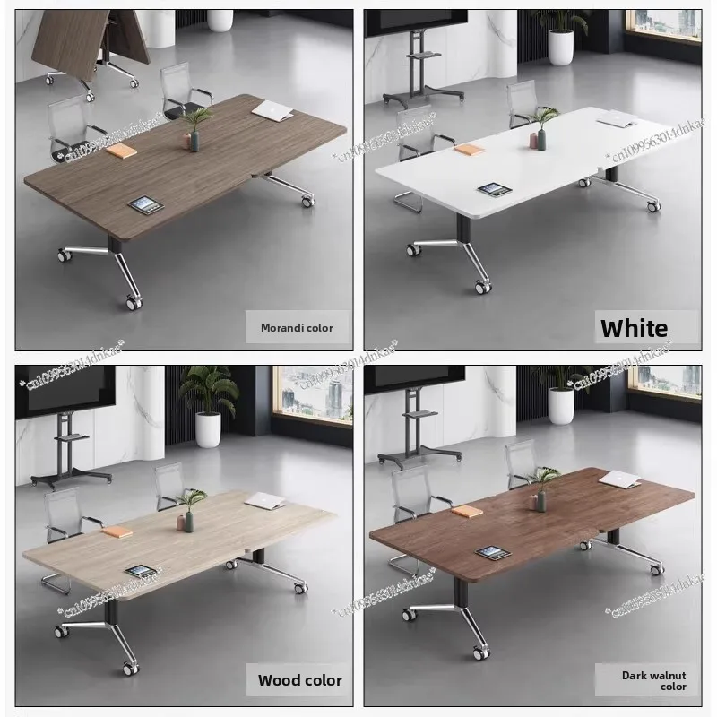 Conference Table Folding Movable New Long Training Table Live Office Computer Table Telescopic Splicing Calligraphy Painting