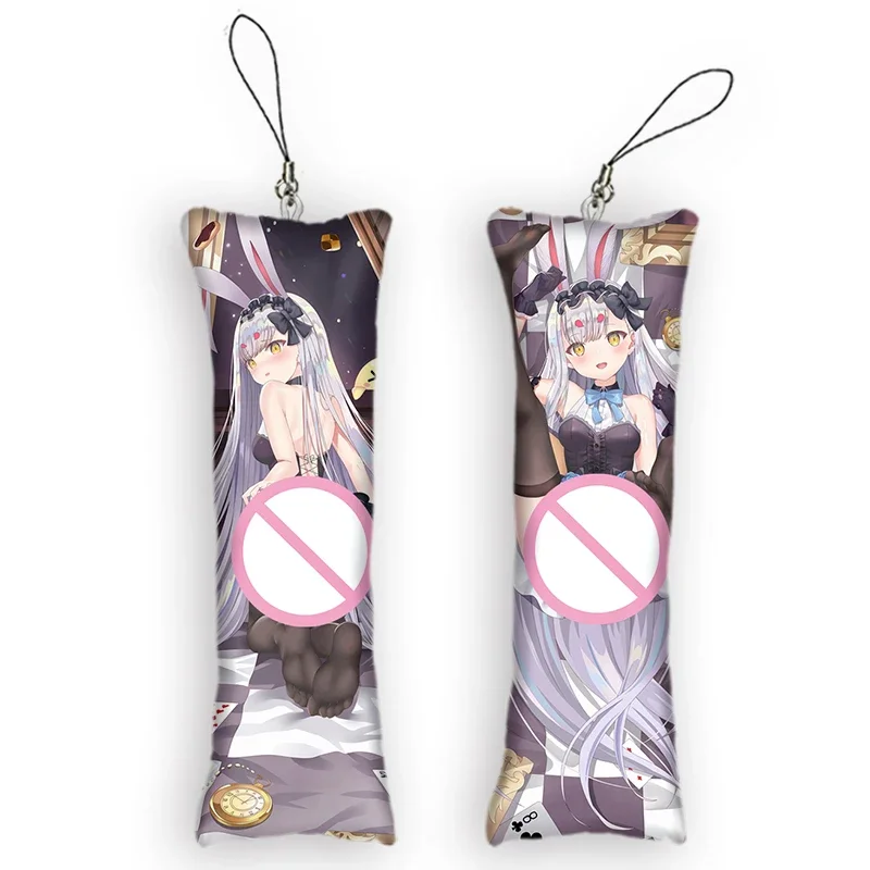 Azur Lane Shimakaze Dakimakura  Mini Keychain Small Pillow Decoration Pendant Cute Otaku Gift Bag Pendants Anime Key Chain 2022