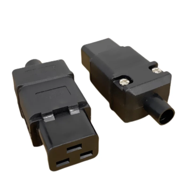 Rewirable PDU UPS 16A 250VAC IEC 320 C 19 plug, IEC C19 DIY plug, IEC 320 C19 connector IEC C19 female Plug 16A Connector