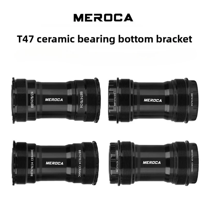

MEROCA T47 Ceramic Bottom Bracket: 24mm Hollow, 68/73/86mm Axis, Road & MTB