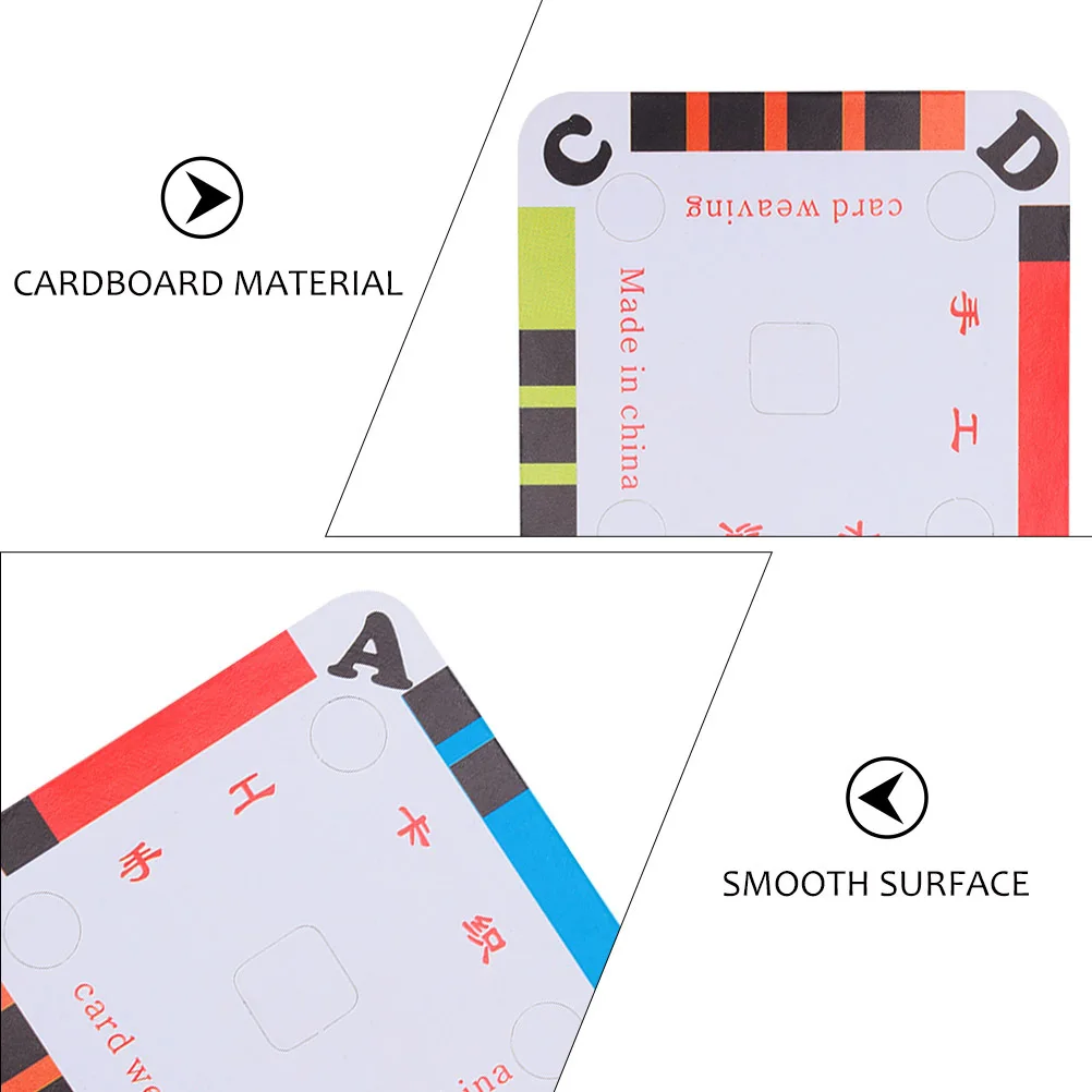 

50Pcs Weaving Cards Tablet DIY Craft Accessories Thin Uniform Width Belt Making Safe Durable Long Life Weaving Cards