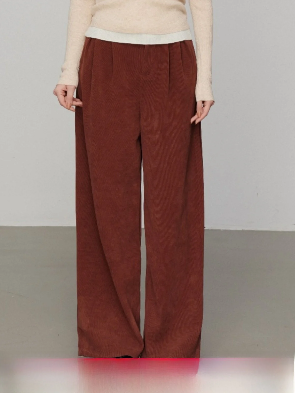 

Chill Zoe Straight Leg Casual Pants Versatile Spring 2024 Faionable Casual Trousers for Women Commute Sle l Waist