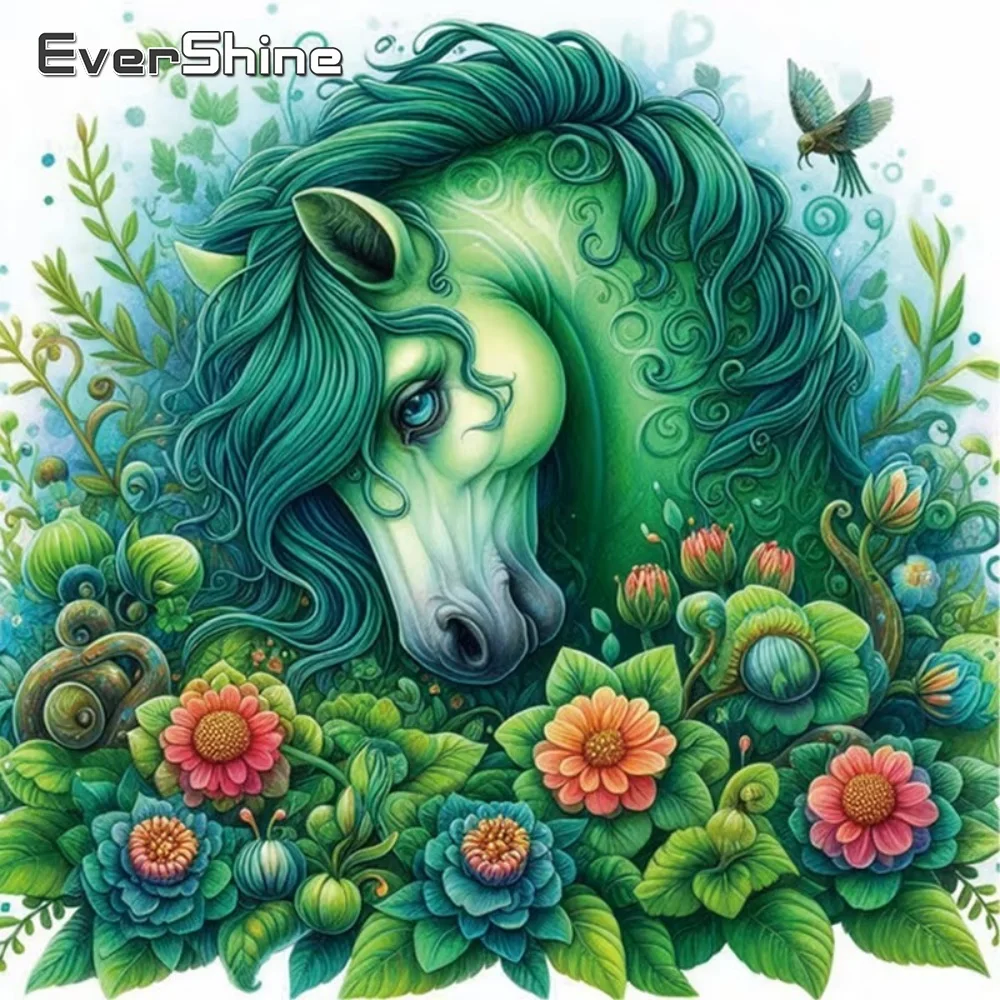 EverShine Horse Diamond Embroidery Animal Painting Pattern f