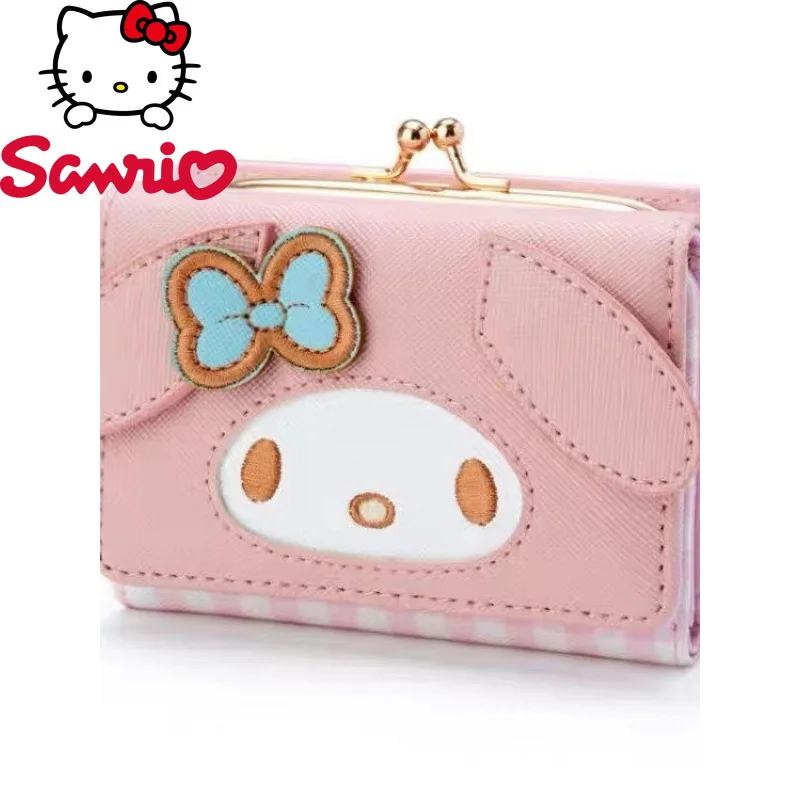  Women's Coin Purse Anime Kawaii Cute Kitty Kuromi Wallet Zipper Faux Leather With Appliques Embroidery And Printing