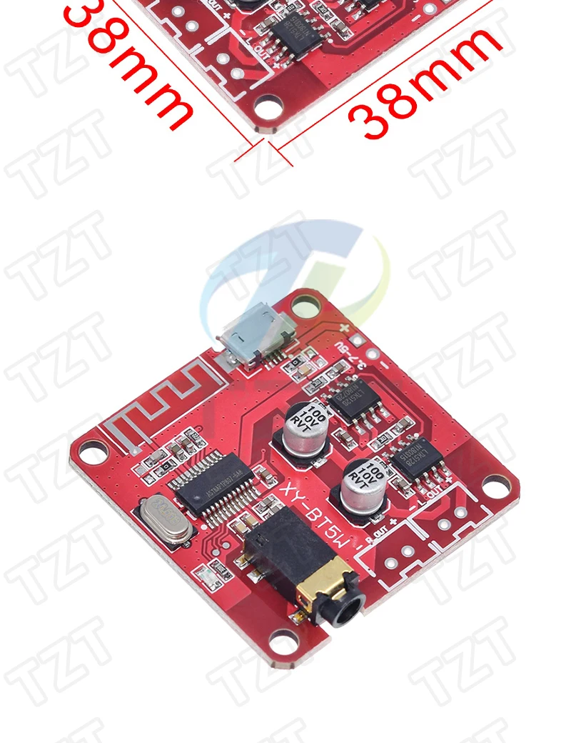 1/3 Stück Bluetooth-Audio-Empfängerplatine Bluetooth 5.0 MP3 Verlustfreie Platine Drahtloses Stereo-Musikmodul mit Leistungsverstärker – Detail 29