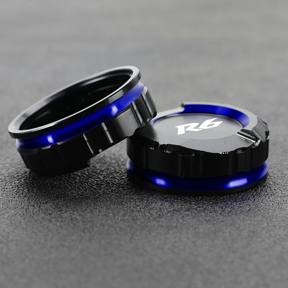 Für Yamaha YZF R6 YZFR6 YZF-R6 2001–2023 2022 2020 2019, hintere Bremsflüssigkeitsdeckel, CNC-Hauptzylinder-Reservoir-Abdeckung, Motorrad