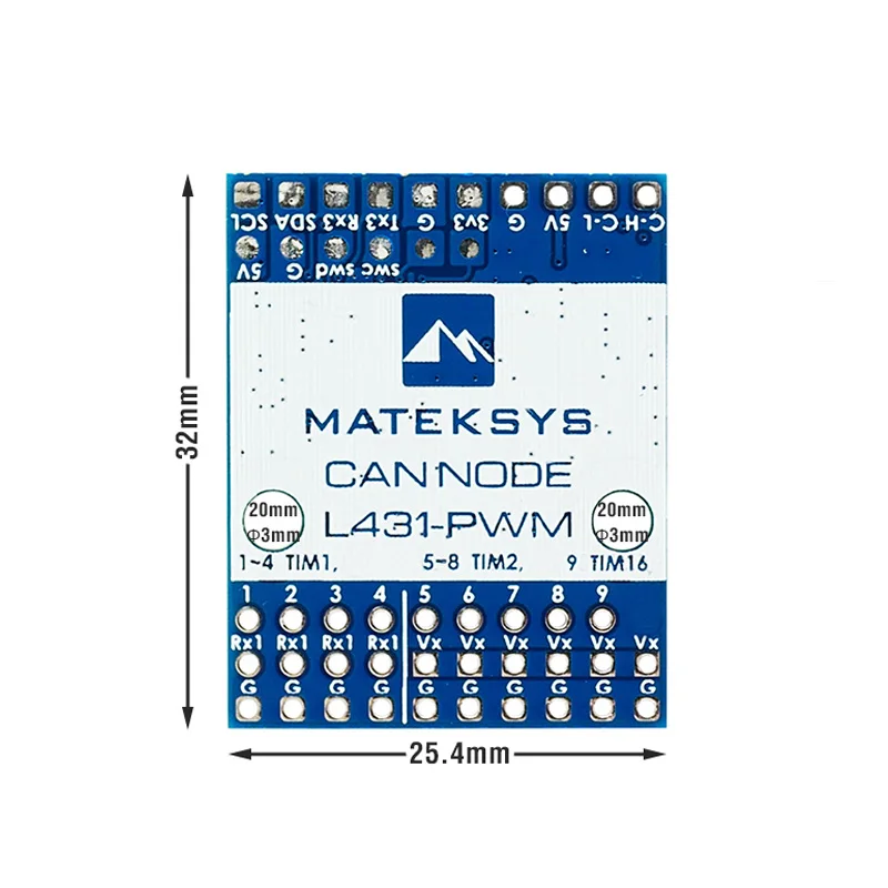 MATEK Mateksys AP_PERIPH DRONECAN TO PWM ADAPTER, CAN-L4-PWM