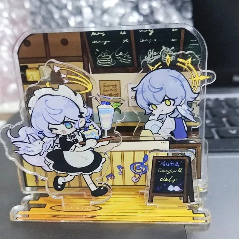 Game Honkai Star Rail Robin Sunday Cosplay Acrylic Figure Stand Kawaii Coffee Shop Standing Plate Ornament Accessories Prop