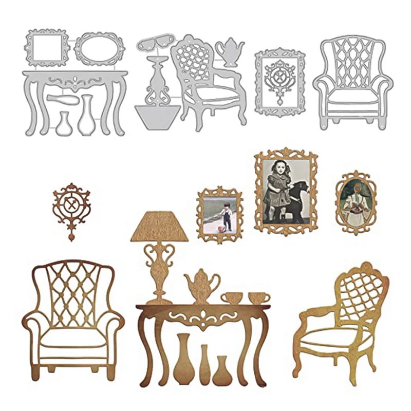 European Furniture Metal Cutting Dies New 2023 Elegance Craft Die Cut for Card Making Scrapbooking Stencil